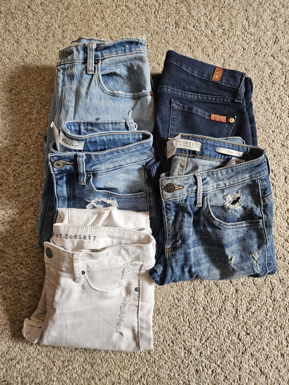 Ladies Size 26 Mixed Designer Jean Lot